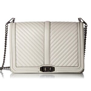 BRAND NEW!! NWT Rebecca Minkoff Chevron Quilted Jumbo Love Crossbody